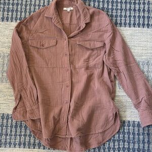 Madewell Dusty Rose Shirt- Oversized